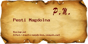 Pesti Magdolna névjegykártya