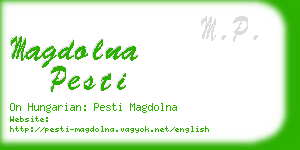 magdolna pesti business card